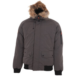 Kleidung Herren Parkas Peak Mountain Parka de ski vraie fourrure homme CALOZ Kaki