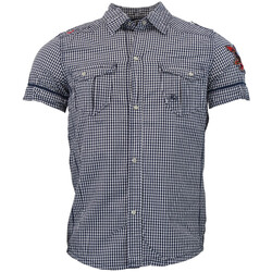 Kleidung Herren Kurzärmelige Hemden Srk Chemise homme COTINE Marine