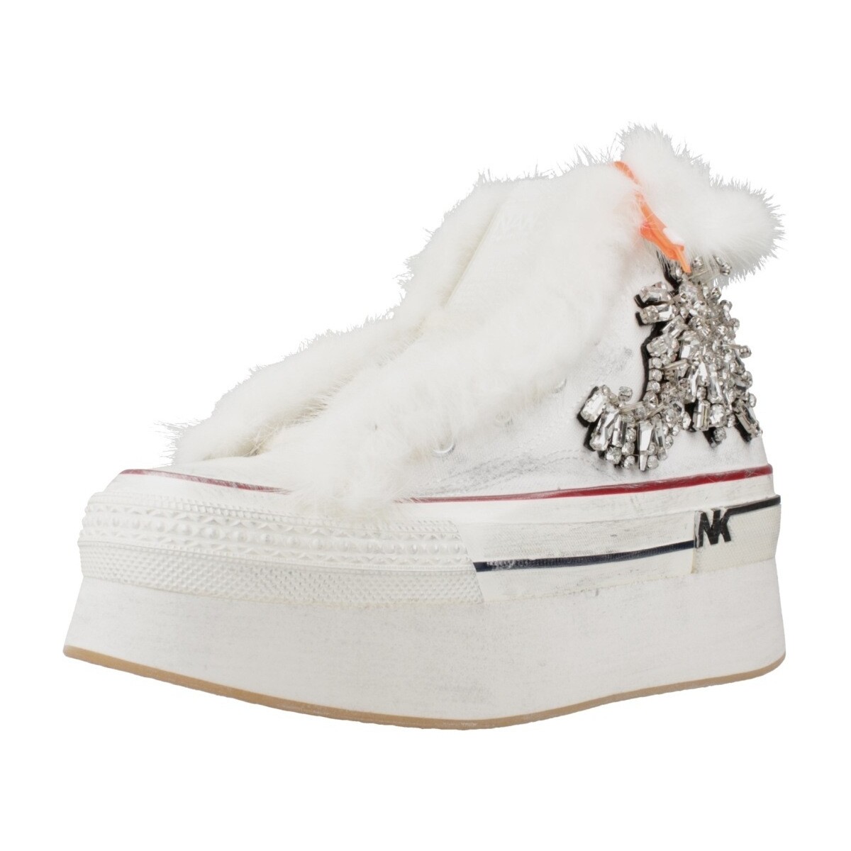Schuhe Damen Sneaker Nan-Ku DFB03 Weiss