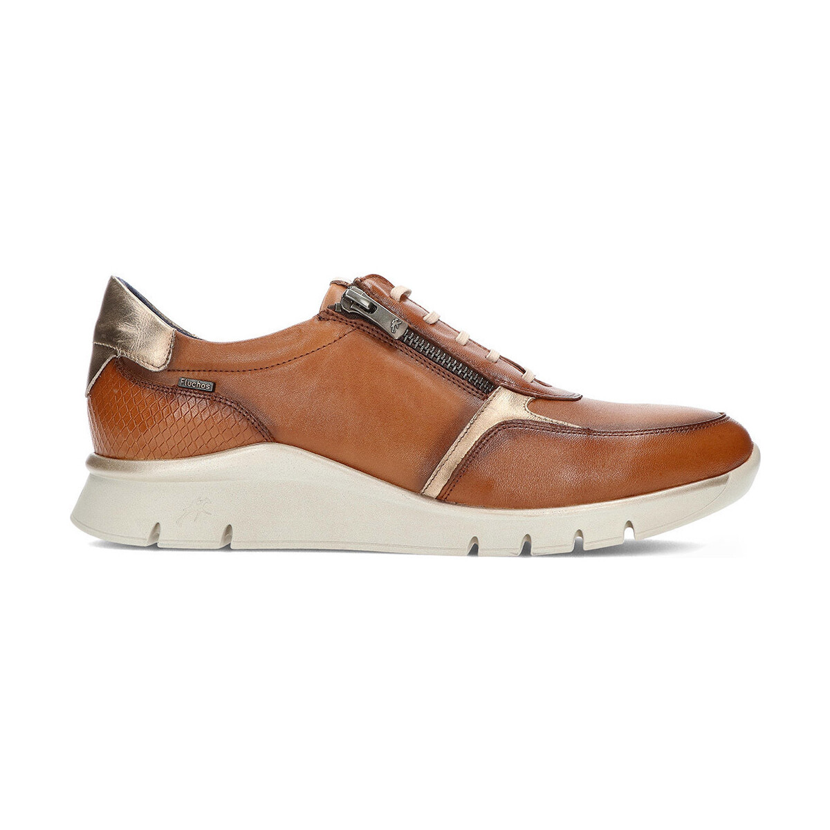 Schuhe Damen Sneaker Low Fluchos Damen-Sneaker  f2070 Union HABANA_CUERO_COM