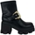 Schuhe Damen Low Boots Versace 77VA3S60  G89-BLACK/GOLD 77VA3S60 Schwarz