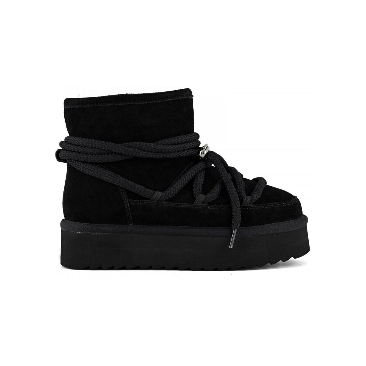 Schuhe Damen Low Boots Colors of California Platform mountain look Schwarz