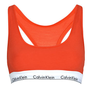 Unterwäsche Damen Sport-BH Calvin Klein Jeans UNLINED BRALETTE Rot