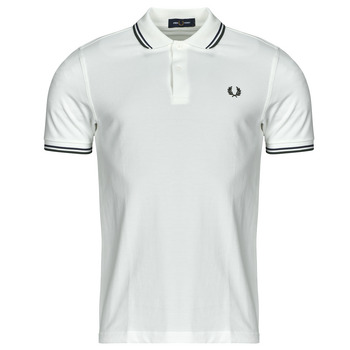 Kleidung Herren Polohemden Fred Perry TWIN TIPPED FRED PERRY SHIRT Weiss