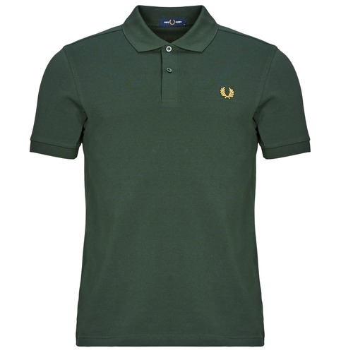 Kleidung Herren Polohemden Fred Perry THE FRED PERRY SHIRT Grün / Goldfarben
