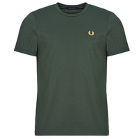 Kleidung Herren T-Shirts Fred Perry RINGER T-SHIRT Grün