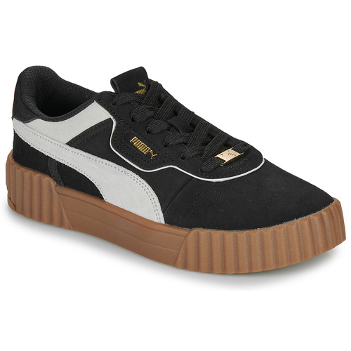 Schuhe Damen Sneaker Low Puma Carina 3.0 Luxe SD Schwarz / Weiss