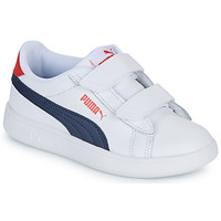 Schuhe Jungen Sneaker Low Puma Smash 3.0 L V PS Weiss / Blau