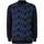 Kleidung Herren Pullover Trojan Geometrischer Panel-Schildkrötenstrick Blau