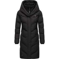 Kleidung Damen Mäntel Ragwear Wintermantel Natalka Melange Schwarz