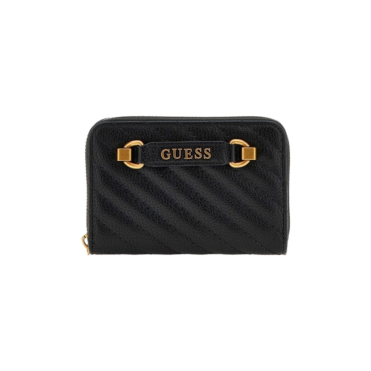 Taschen Damen Portemonnaie Guess SELA SLG MEDIUM ZIP AROUND  BLACK SWQB94 95140 Schwarz