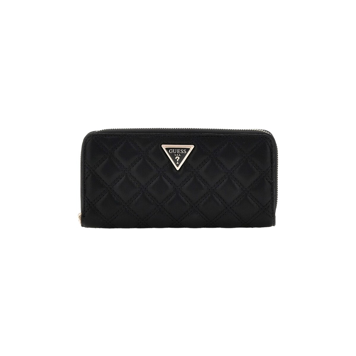 Taschen Damen Handtasche Guess GIULLY SLG LARGE ZIP AROUND Schwarz