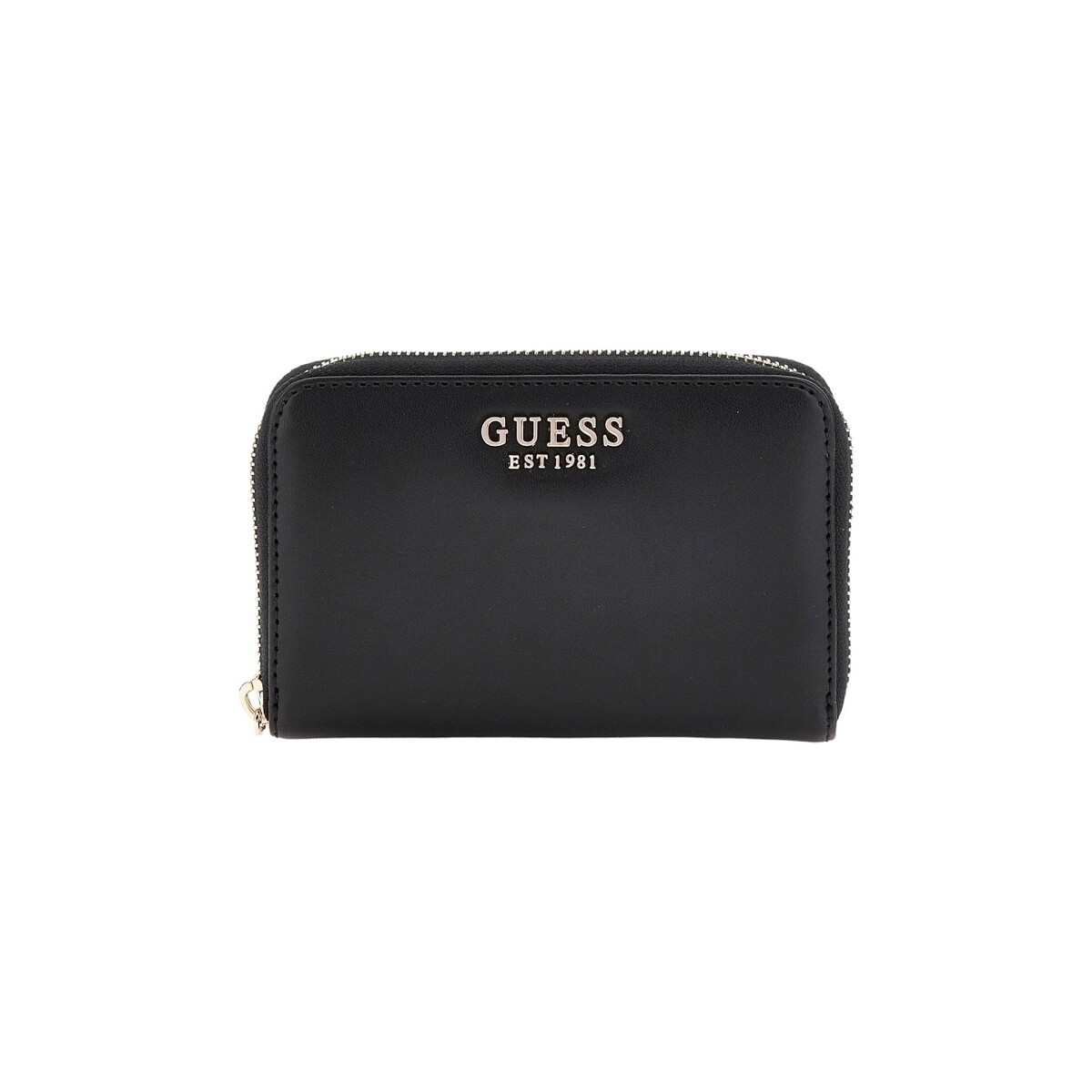 Taschen Damen Portemonnaie Guess LAUREL SLG MEDIUM ZIP AROUND Schwarz