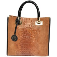 Taschen Damen Umhängetaschen Roberta M Zerrissener Beutel Braun