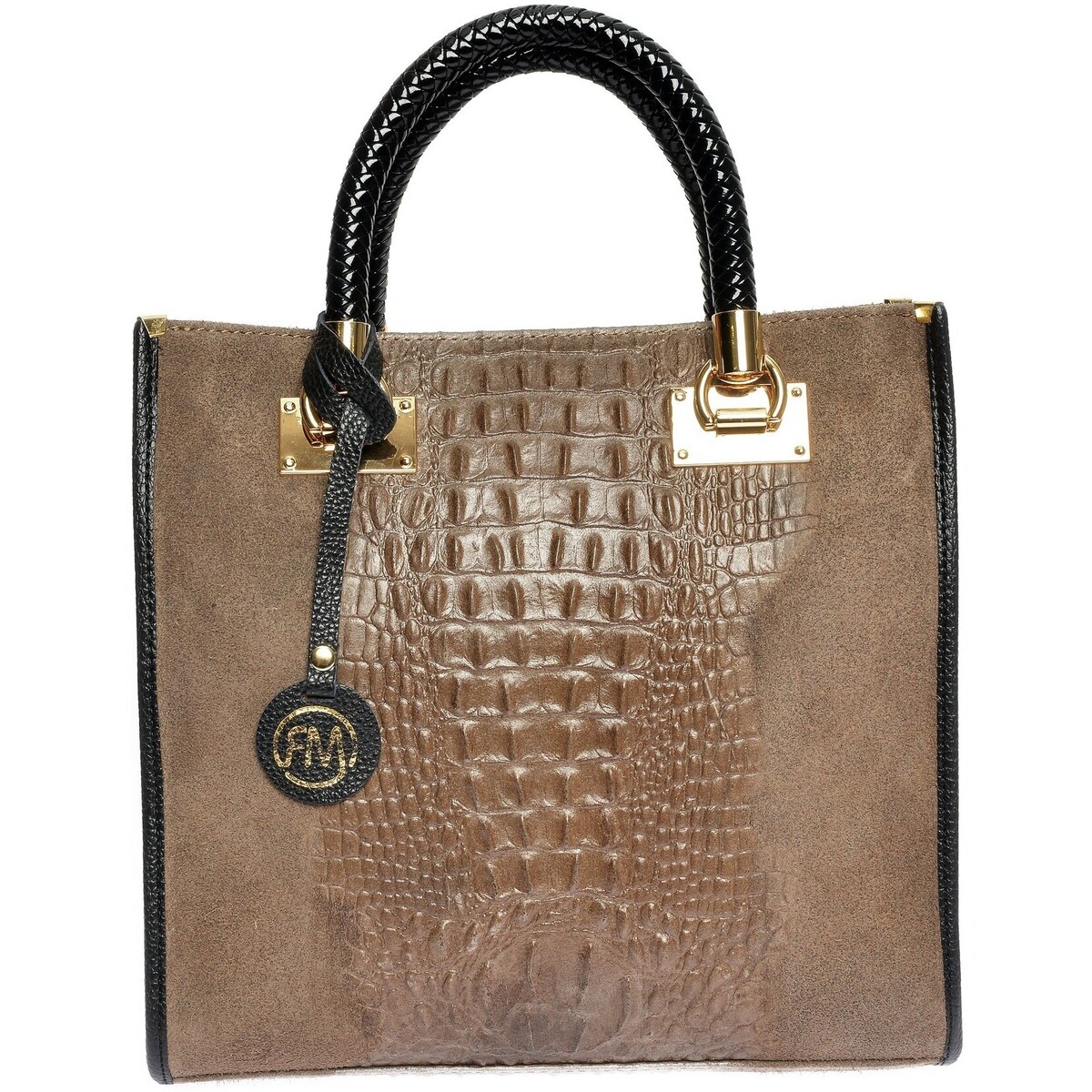 Taschen Damen Umhängetaschen Roberta M Zerrissener Beutel Beige
