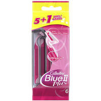 Beauty Damen Accessoires Körper Gillette Venus Blue Ii Plus Einweg-haarentfernungsklingen 6 St 