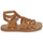 Schuhe Mädchen Sandalen / Sandaletten Pom d'Api PLAGETTE GLADIATOR Camel