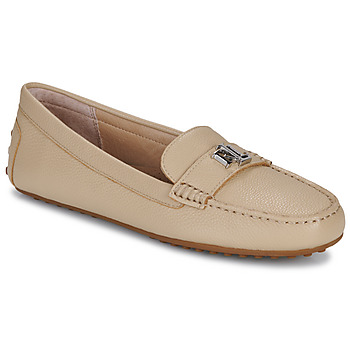 Schuhe Damen Slipper Lauren Ralph Lauren BARNSBURY Beige / Silbern