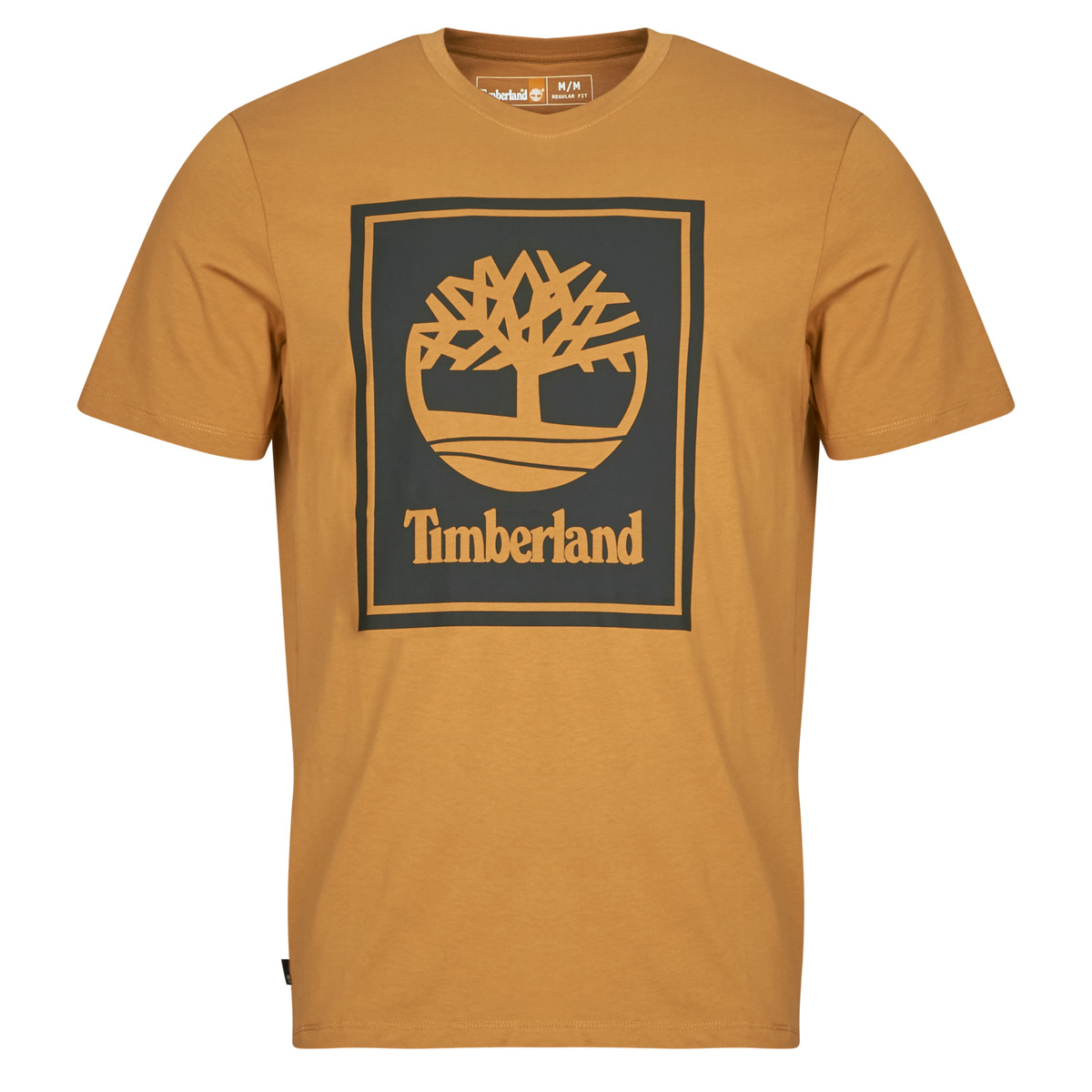 Kleidung Herren T-Shirts Timberland STACK LOGO SHORT SLEEVE TEE Gelb