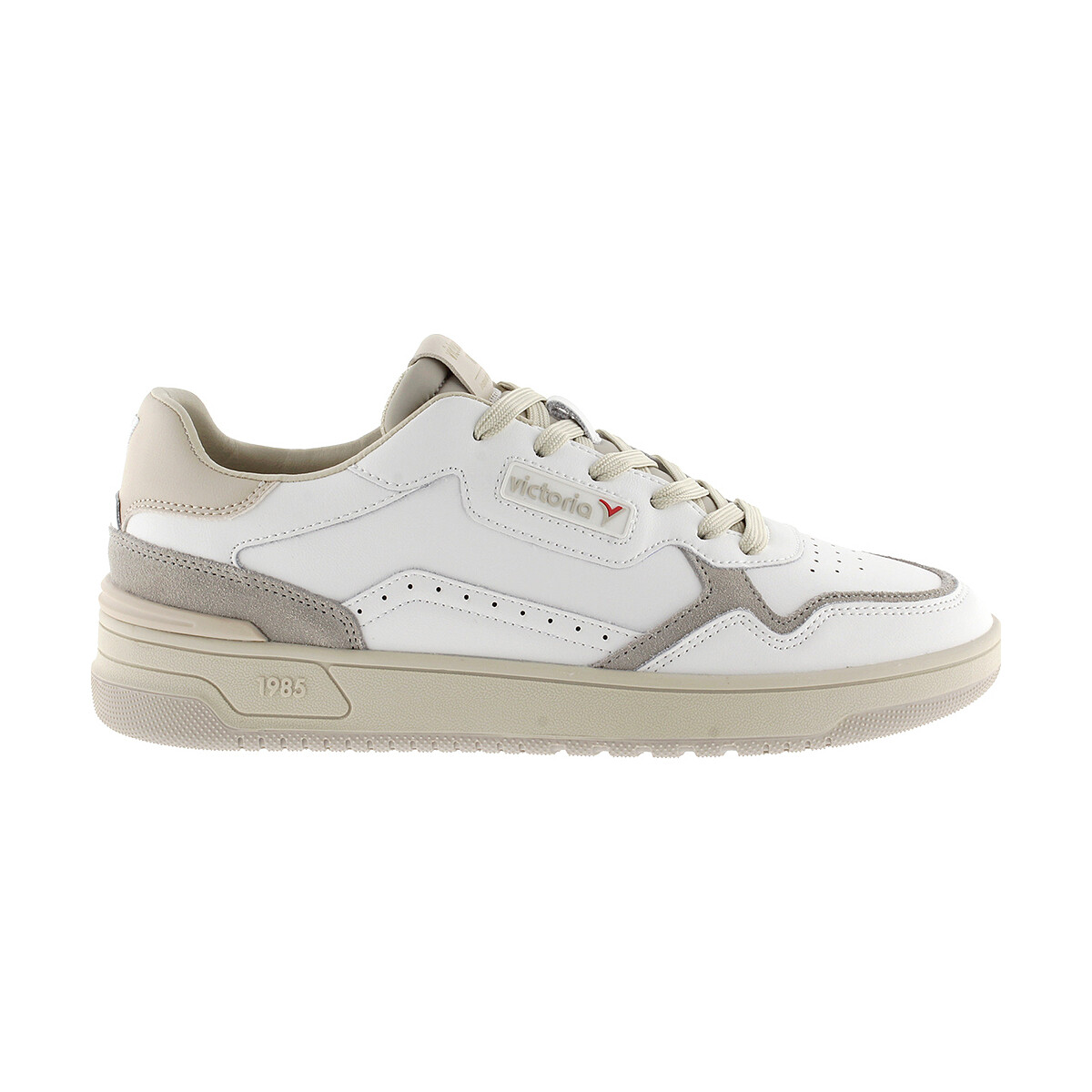 Schuhe Sneaker Low Victoria C80 klassische Ledersneaker 8800119 Grau