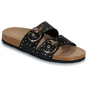 Schuhe Damen Sandalen / Sandaletten Only ONLMAXI-15 PU STUDS BUCKLE SANDAL Schwarz