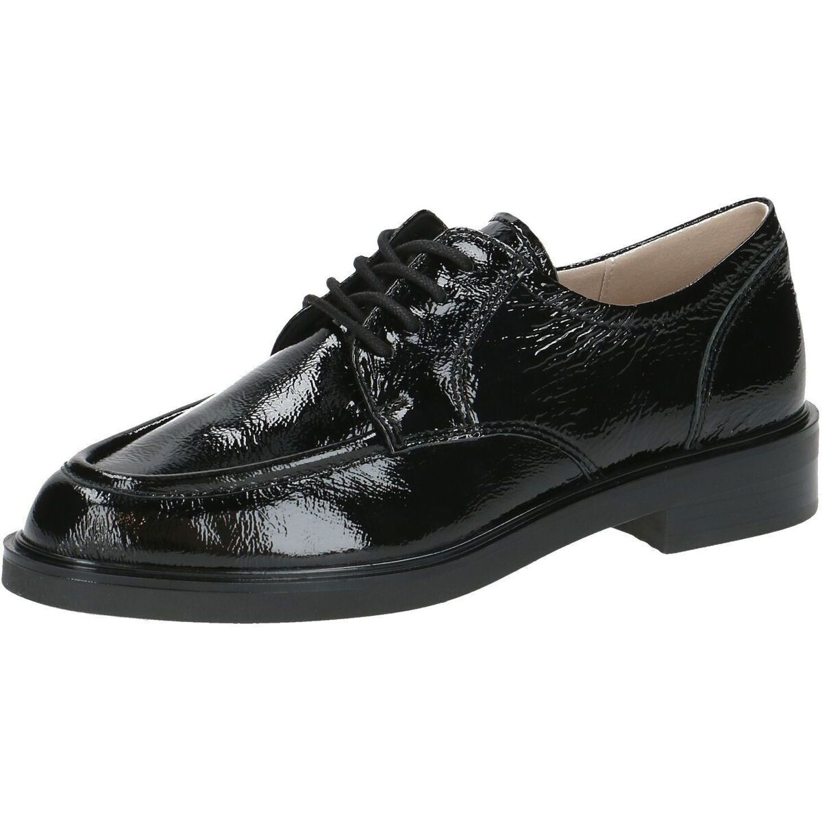 Schuhe Damen Derby-Schuhe Caprice Halbschuhe Schwarz