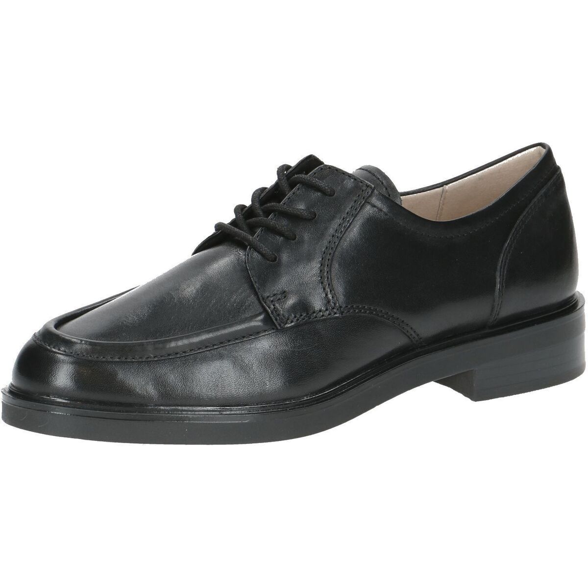 Schuhe Damen Derby-Schuhe Caprice Halbschuhe Schwarz