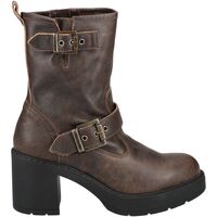 Schuhe Damen Boots NeroGiardini Stiefelette Braun