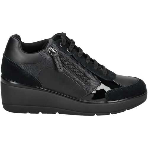 Schuhe Damen Sneaker Low Geox Sneaker Schwarz
