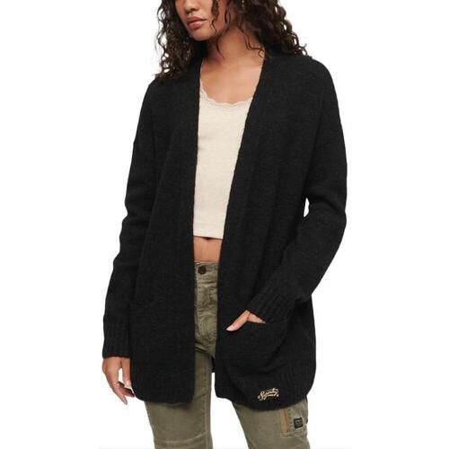 Kleidung Damen Strickjacken Superdry W6110513A Schwarz