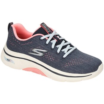 Schuhe Damen Laufschuhe Skechers Sportschuhe Go Walk Arch Fit Schuhe pink 125311 125311/NVHP Blau