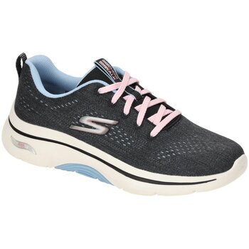 Schuhe Damen Laufschuhe Skechers Sportschuhe Go Walk Sneakers Arch Fit Schuhe 125311 125311/BKBL Schwarz