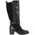 Schuhe Damen Kniestiefel Chika 10 MONNA 05 Schwarz