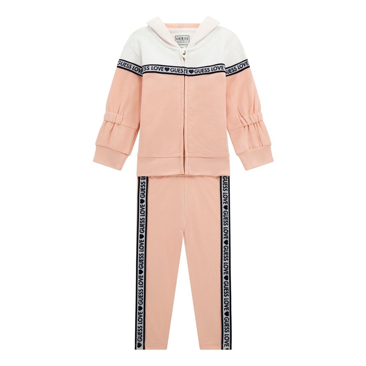 Kleidung Mädchen Kleider & Outfits Guess SET LS ACTIVE Rosa