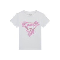 Kleidung Mädchen T-Shirts Guess T SHIRT Weiss