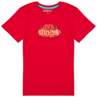 Kleidung Jungen T-Shirts Guess T SHIRT Rot