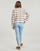 Kleidung Damen Strickjacken Only ONLAMA Weiss / Camel