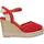 Schuhe Damen Leinen-Pantoletten mit gefloch Refresh 69568 69568