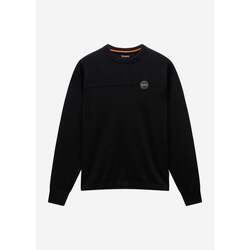 Kleidung Herren Pullover Napapijri Derri crewneck sweater  - black Schwarz