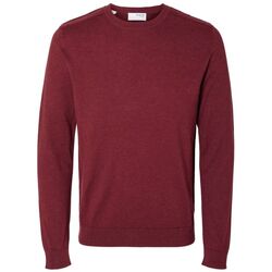 Kleidung Herren Pullover Selected 16074682 BERG-SYRA MELANGE Rot