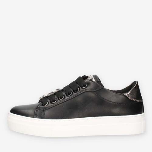 Schuhe Sneaker Low Canussa 43002-BLACK Schwarz
