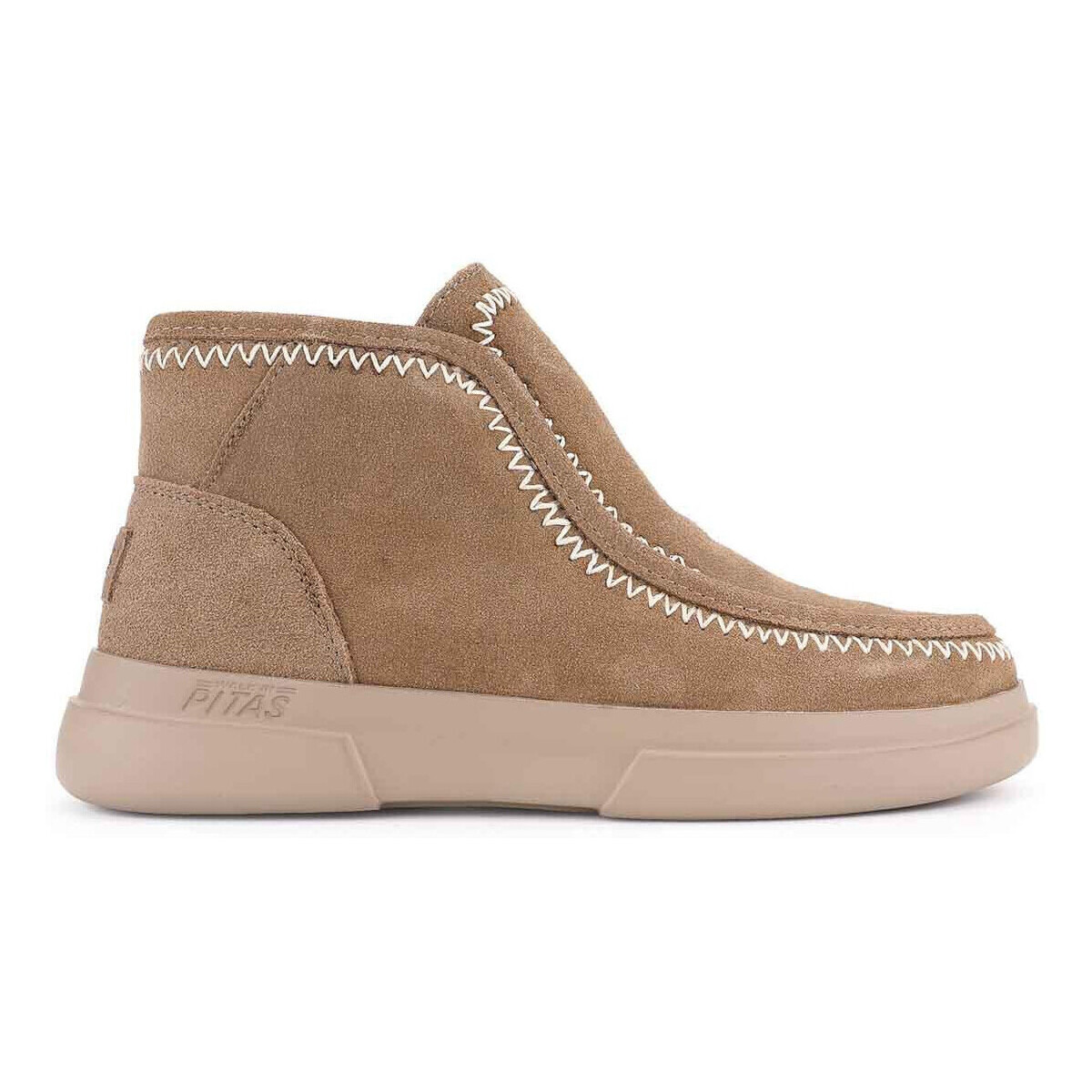 Schuhe Damen Low Boots Walk In Pitas ASPEN Braun