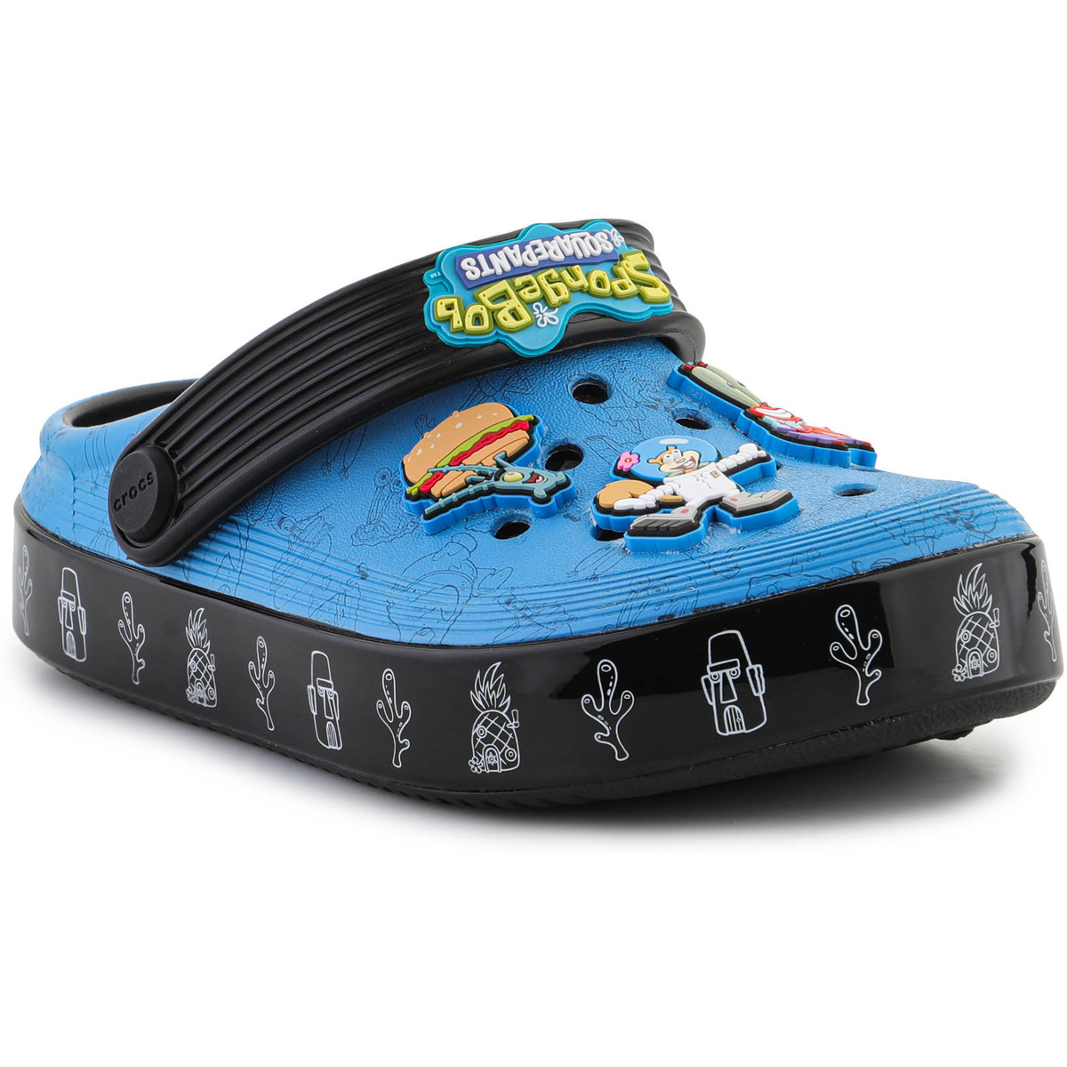 Schuhe Kinder Sandalen / Sandaletten Crocs Spongebob Multi Off 209823-001 Schwarz