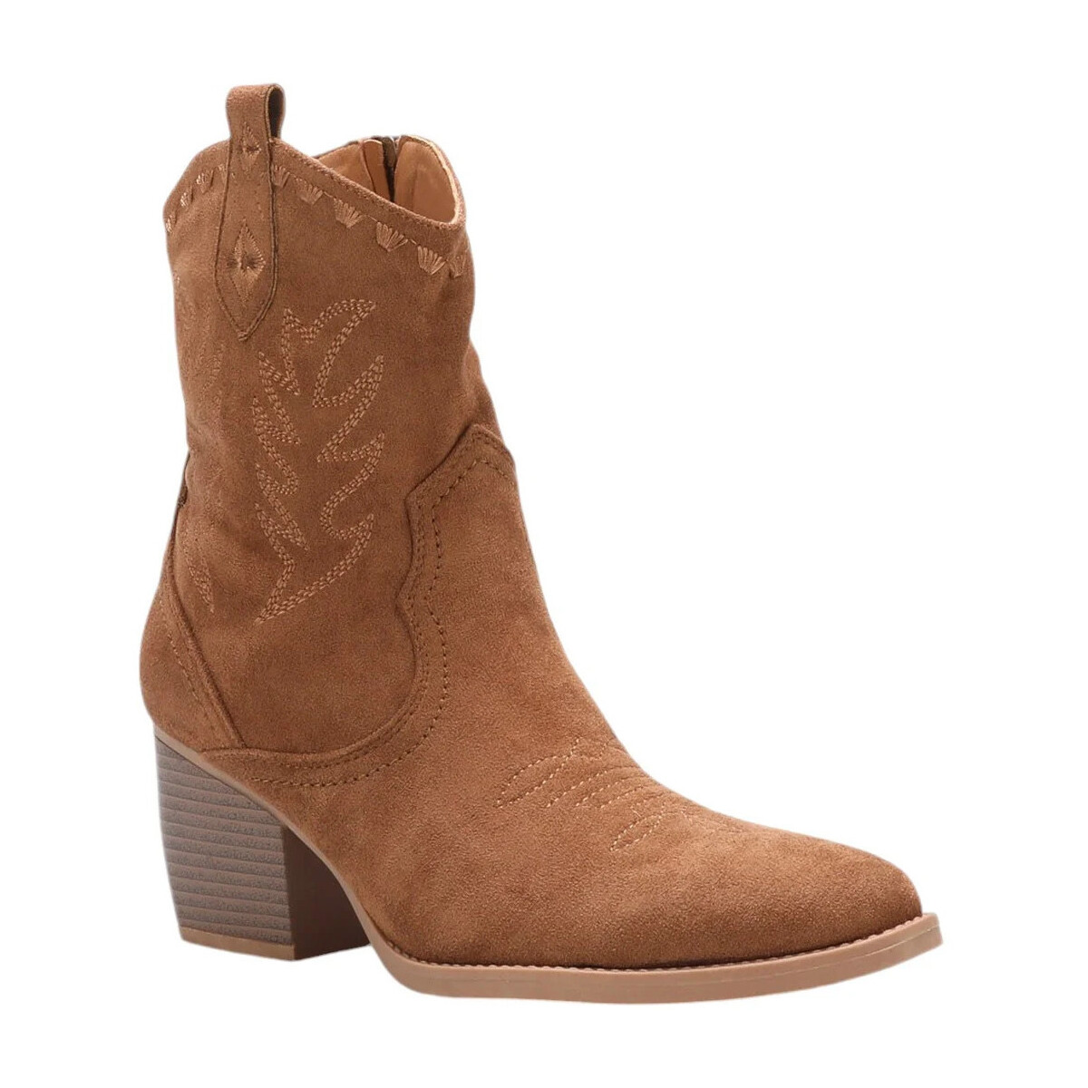 Schuhe Damen Low Boots La Modeuse 72906_P171701 Braun