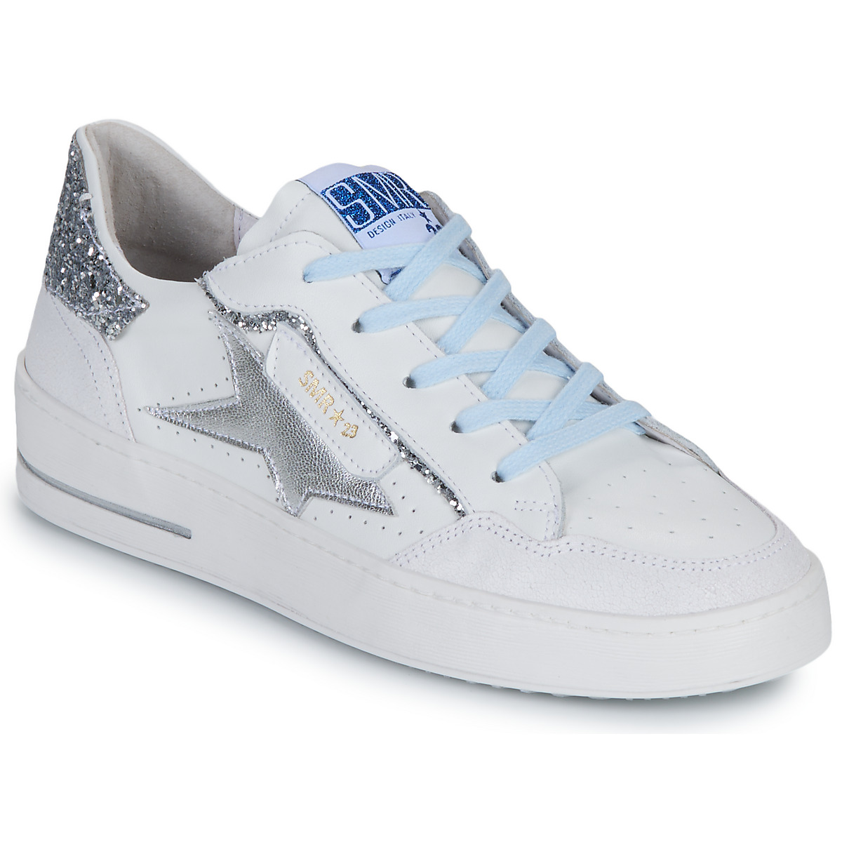 Schuhe Damen Sneaker Low Semerdjian ALE Weiss / Silbern
