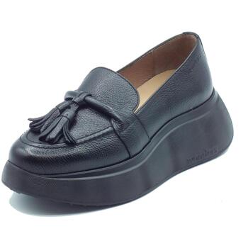 Schuhe Damen Slipper Wonders A-3615 Wild Schwarz