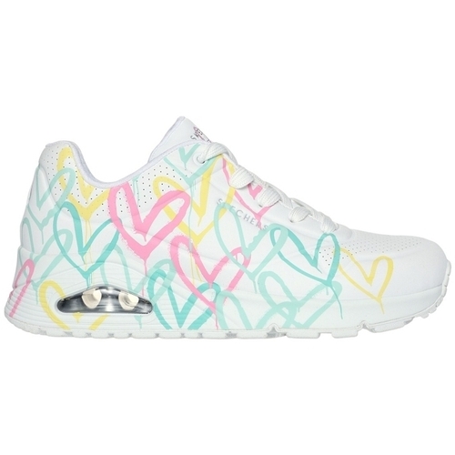 Schuhe Damen Derby-Schuhe Skechers UNO - CHANGED LOVE  WMLT 177982 Weiss