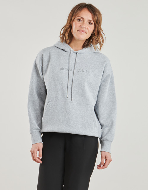 MICHAEL Michael Kors EMBOSSED LOGO HOODIE Grau