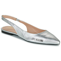 Schuhe Damen Ballerinas Love Moschino LAME BALLERINA Silbern