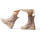 Schuhe Damen Low Boots Wonders G-7004 Silberne Stiefel Braun